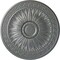 Ekena Millwork Randee Ceiling Medallion (Fits Canopies up to 3 7/8"), Hand-Painted Platinum, 20"OD x 1 3/8"P CM20HAPLS - alternate 1